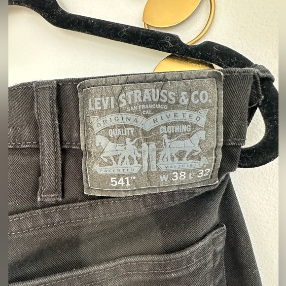 Levi's Other - Levi’s 541 Jeans Men’s Size W38 L32 Black Dark Jean Tapered Leg  Fit Soft Tencel
